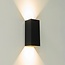 Artdelight Wandlamp Dante 2 XL - Zwart/Goud