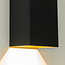 Artdelight Wandlamp Dante 2 XL - Zwart/Goud