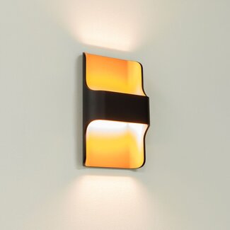 Artdelight Wandlamp Dallas - Zwart/Koper