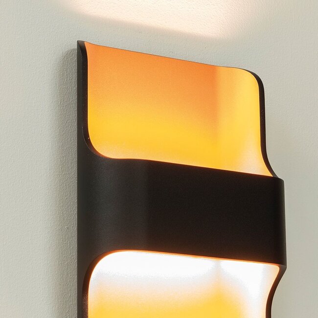 Artdelight DALI Wandlamp Dallas - Zwart/Koper