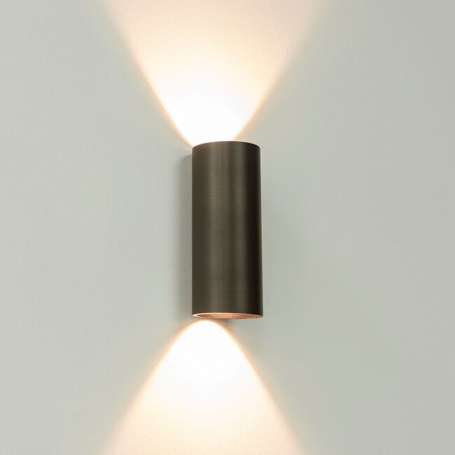 Artdelight Wandlamp Brody 2 - Donker Antiek Brons - Dim To Warm