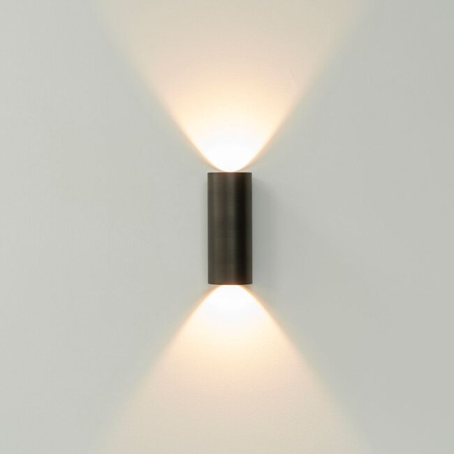 Artdelight Wandlamp Brody 2 - Donker Antiek Brons - Dim To Warm
