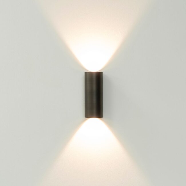 Artdelight DALI Wandlamp Brody 2 - Donker Antiek Brons - Dim To Warm