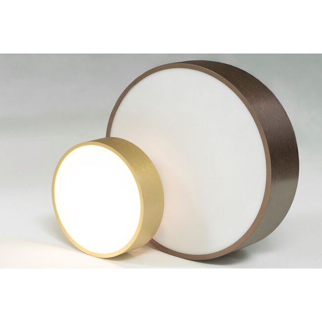 Artdelight Plafondlamp Chicago 250 - Donker Brons