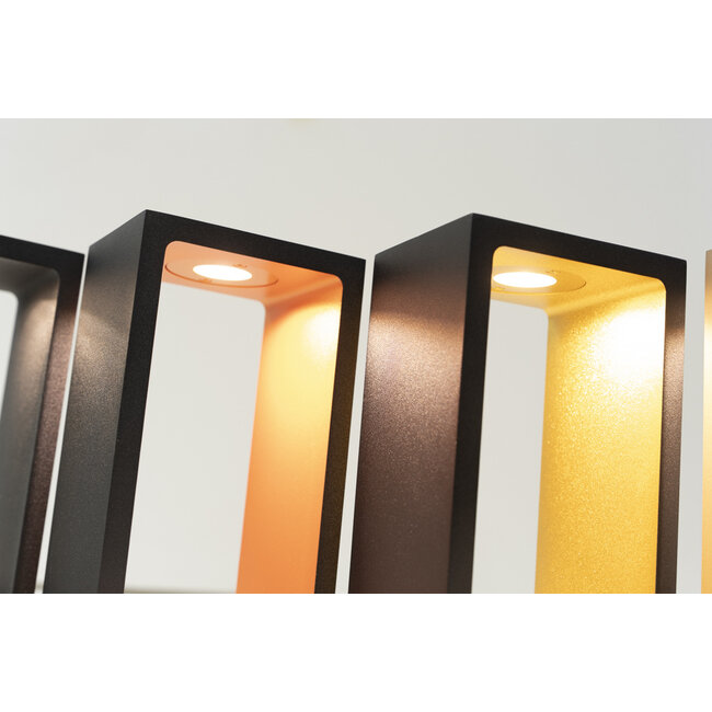 Artdelight Tafellamp Corridor - Zwart/Mat Goud