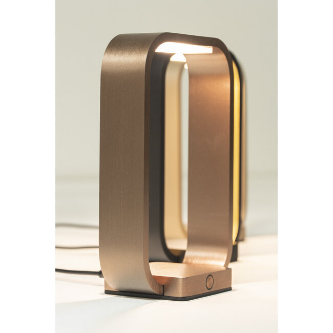 Artdelight Tafellamp Modesto - Donker Brons