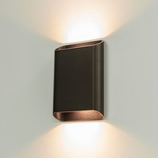 Artdelight Wandlamp Diaz L - Donker Antiek Brons