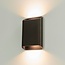 Artdelight Wandlamp Diaz L - Donker Antiek Brons