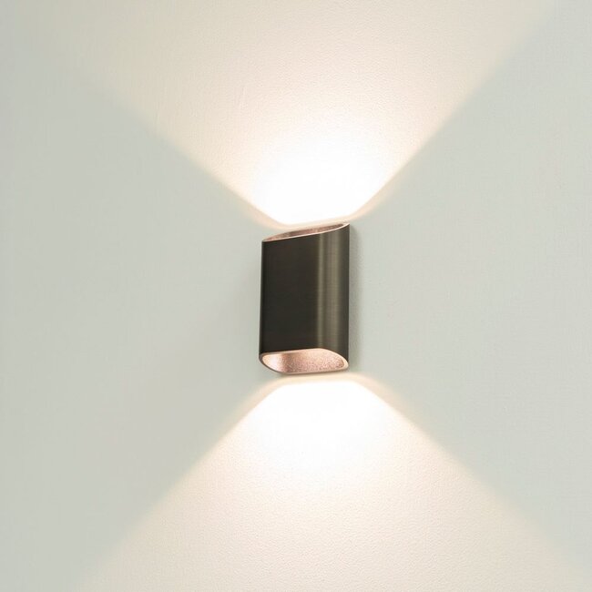 Artdelight Wandlamp Diaz S - Donker Antiek Brons - Dim To Warm