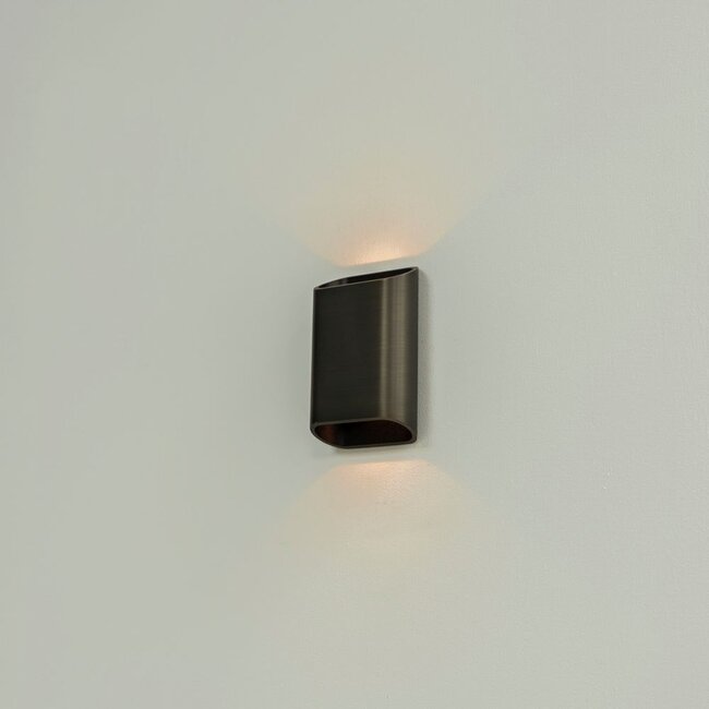 Artdelight Wandlamp Diaz S - Donker Antiek Brons - Dim To Warm