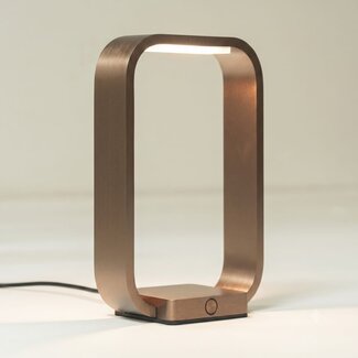 Artdelight Tafellamp Modesto - Donker Brons