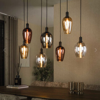 HELDR! Hanglamp Bergamo 7L - Multicolor