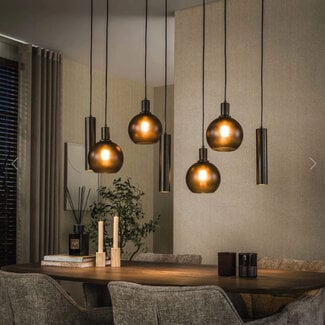 HELDR! Hanglamp Mori 7L - Brown Frosted
