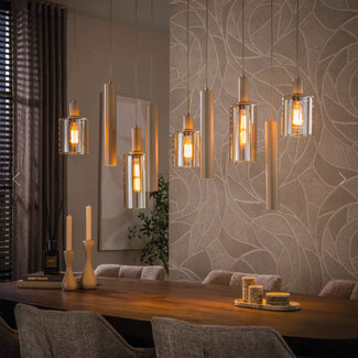 HELDR! Hanglamp Firenze 9L - Amber/Beige