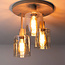 HELDR! Glazen Plafondlamp Firenze 3L - Amber/Beige