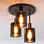 HELDR! Glazen Plafondlamp Firenze 3L - Brons/Bruin
