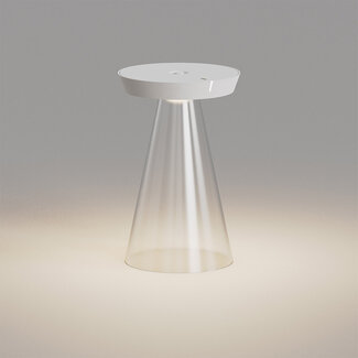 Ubiqua Tafellamp Torus Glass - Wit