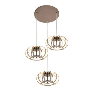 Geeti Hanglamp Salo 3L Vide - Zand/Zwart