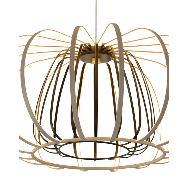 Geeti Design Hanglamp Salo 1L - Zand/Zwart