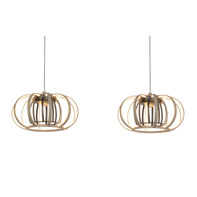 Geeti Design Hanglamp Salo 4L - Zand/Zwart