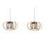 Geeti Design Hanglamp Salo 4L - Zand/Zwart