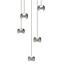 Geeti Design Hanglamp Quiberon 5L Vide - Nikkel Mat