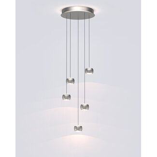 Geeti Hanglamp Quiberon 5L Vide - Nikkel Mat