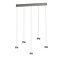 Geeti Design Hanglamp Quiberon 5L - Nikkel Mat