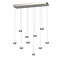 Geeti Design Hanglamp Quiberon 10L - Nikkel Mat