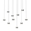 Geeti Design Hanglamp Quiberon 10L - Nikkel Mat
