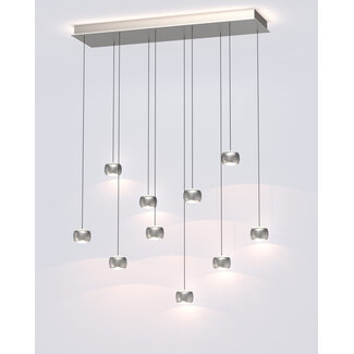 Geeti Hanglamp Quiberon 10L - Nikkel Mat