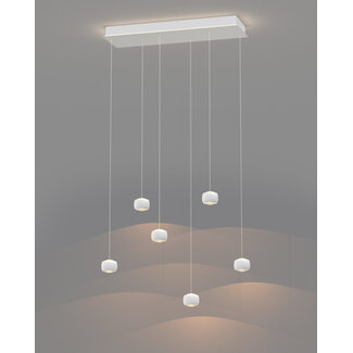 Geeti Hanglamp Quiberon 6L - Wit