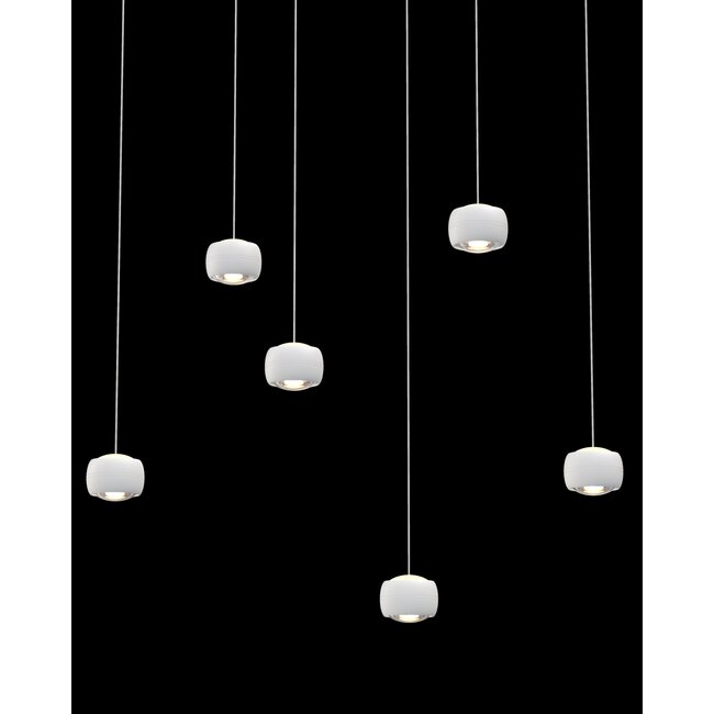 Geeti Design Hanglamp Quiberon 6L - Wit