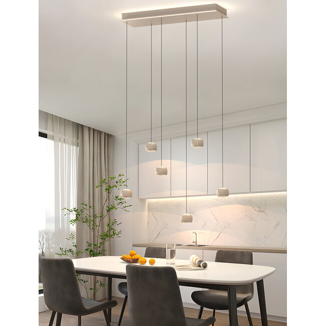Geeti Design Hanglamp Quiberon 6L - Zand