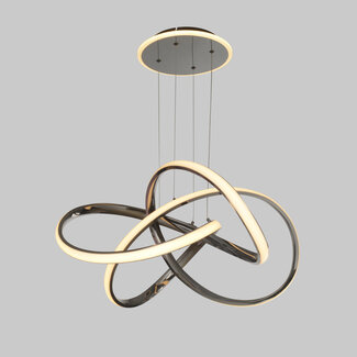 Geeti Hanglamp Bandol 1L - Zwart/Chroom