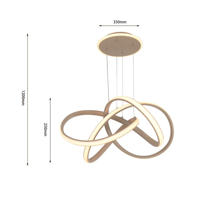Geeti Design Hanglamp Bandol 1L - Zand