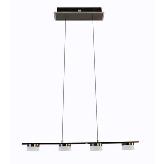Geeti Hanglamp Cassis 5L - Zwart/Chroom
