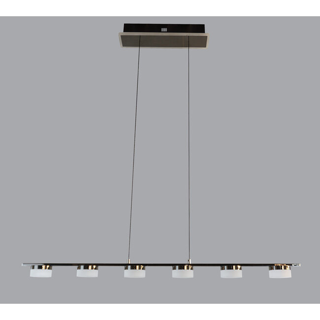 Geeti Design Hanglamp Cassis 7L - Zwart/Chroom