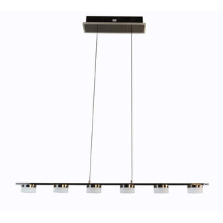 Geeti Hanglamp Cassis 7L - Zwart/Chroom