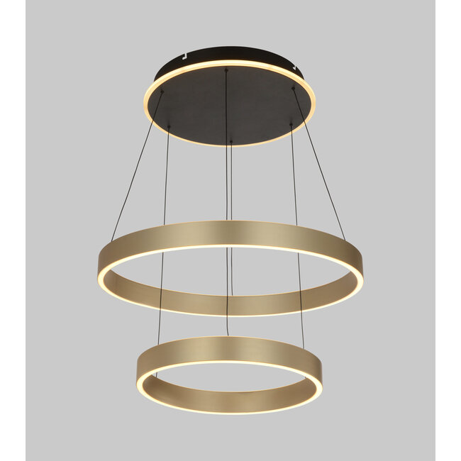 Geeti Design Hanglamp Marling 3L - Zwart/Goud