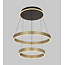Geeti Design Hanglamp Marling 3L - Zwart/Goud