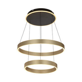 Geeti Hanglamp Marling 3L - Zwart/Goud