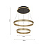 Geeti Design Hanglamp Marling 3L - Zwart/Goud