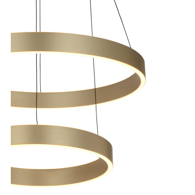 Geeti Design Hanglamp Marling 3L - Zwart/Goud