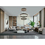 Geeti Design Hanglamp Marling 3L - Zwart/Chroom