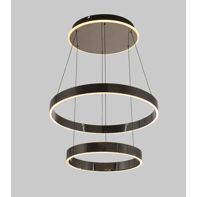 Geeti Design Hanglamp Marling 3L - Zwart/Chroom