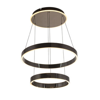 Geeti Hanglamp Marling 3L - Zwart/Chroom