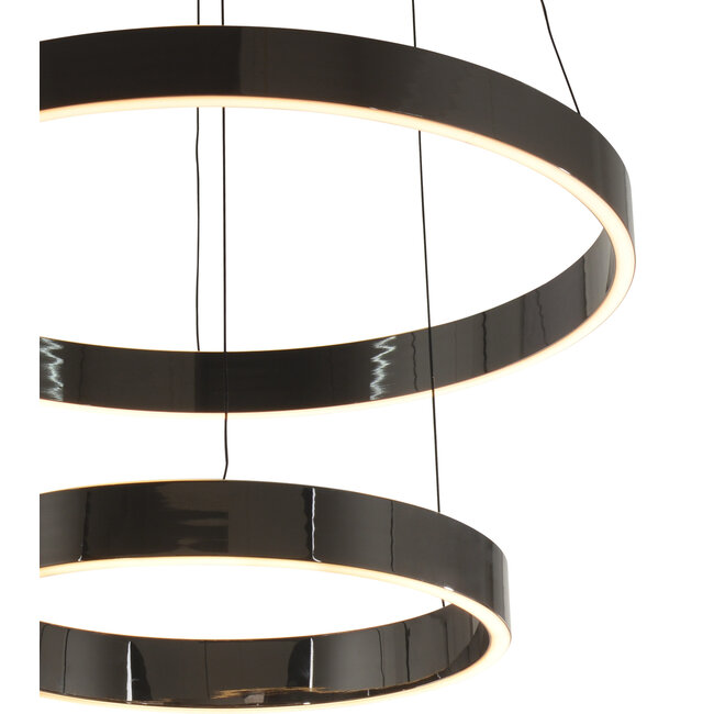 Geeti Design Hanglamp Marling 3L - Zwart/Chroom
