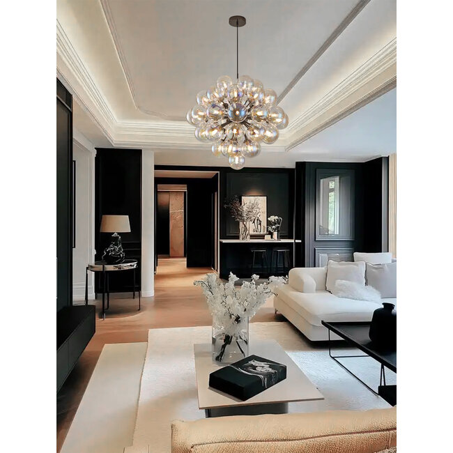 Geeti Design Hanglamp Portofino 44L Vide - Zwart/Chroom