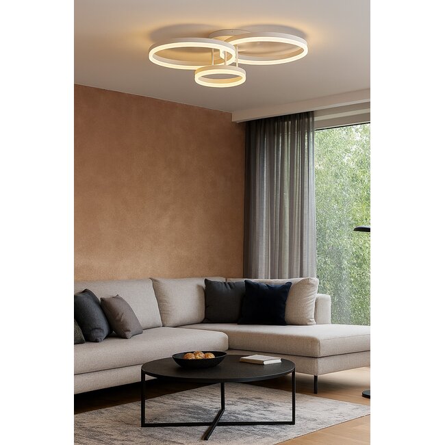 Geeti Design Plafondlamp Ravello 62,5 cm - Wit